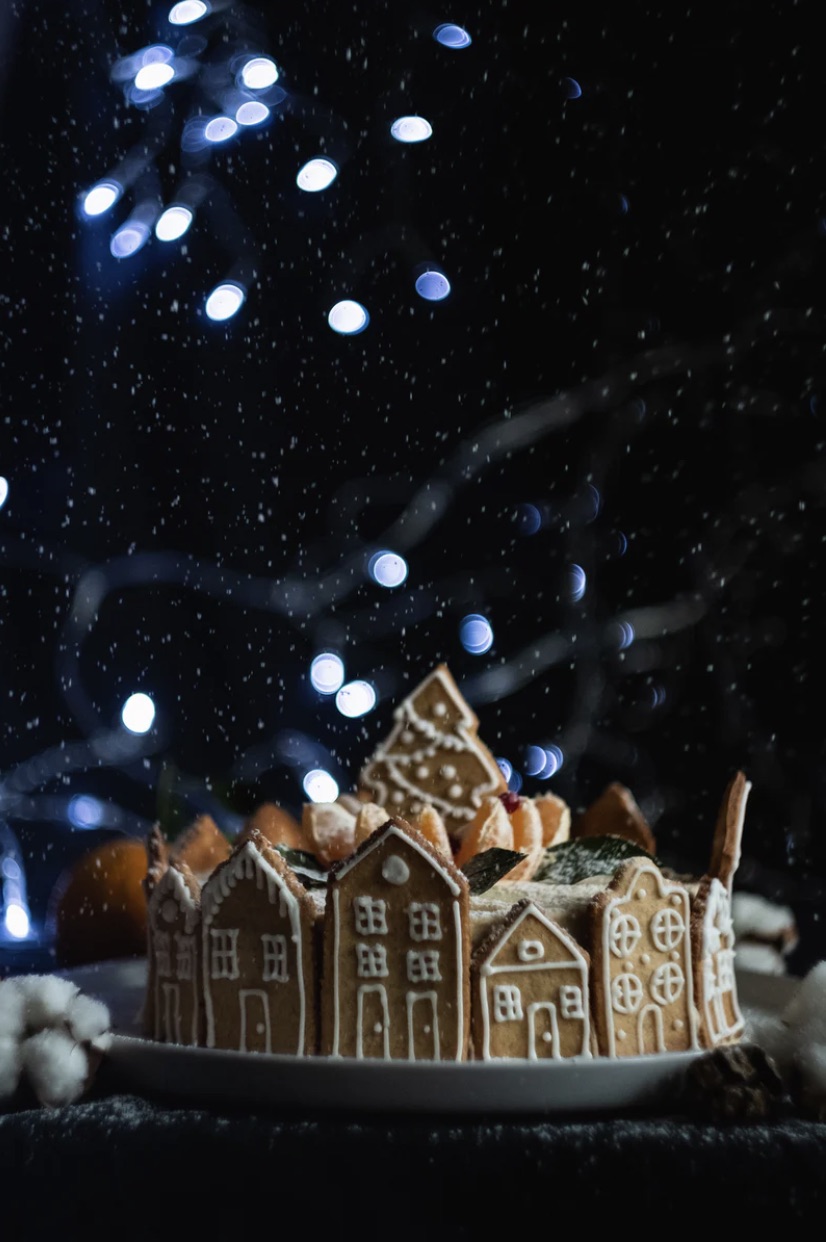 liten stad av pepparkakor